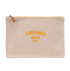 Hermes Yachting Pouch PM, &pound;180, Accessories, Beige/Orange, Canvas, Front view